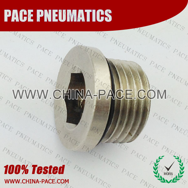 Pohh,Brass air connector, brass fitting,Pneumatic Fittings, Air Fittings, one touch tube fittings, Nickel Plated Brass Push in Fittings